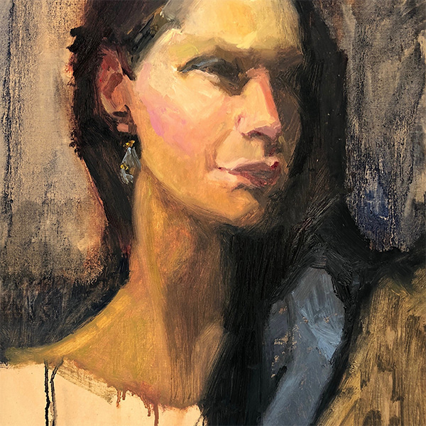 Portrait with a Blue Stole